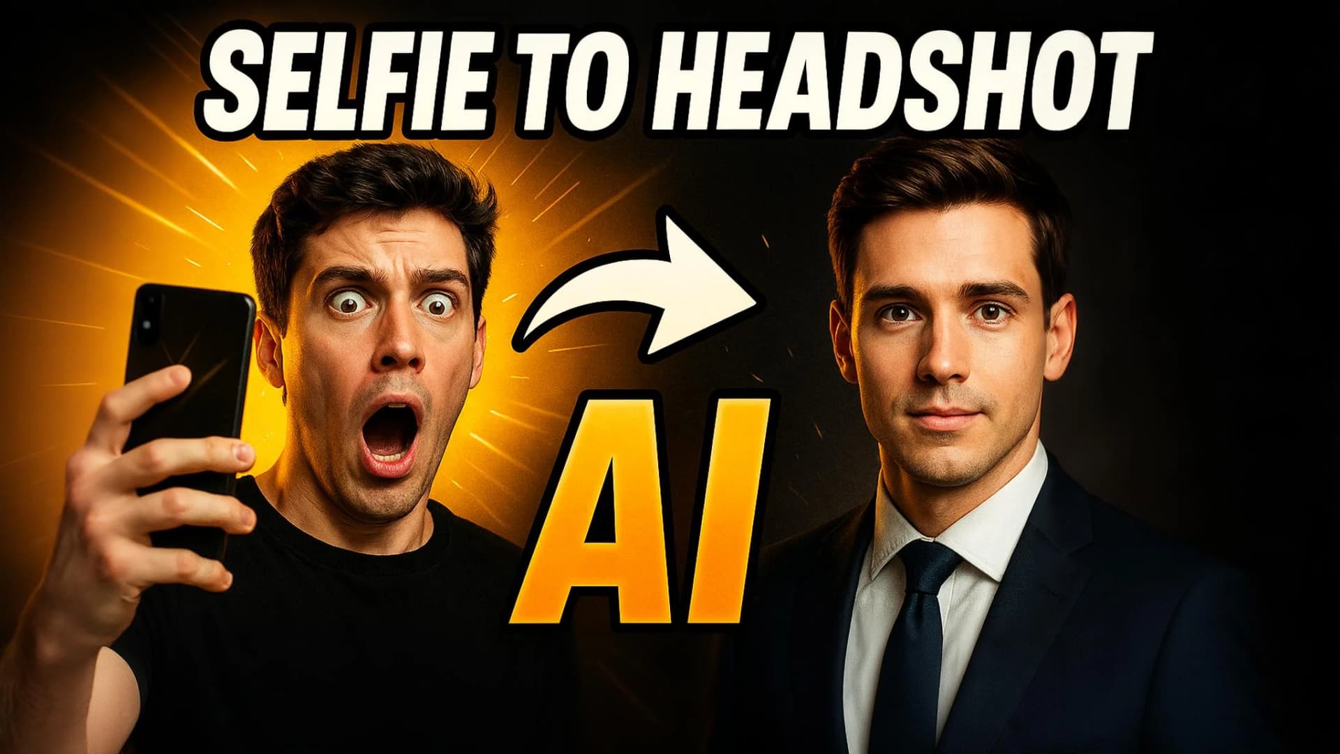 Turn Your Selfie Into AI Headshot!